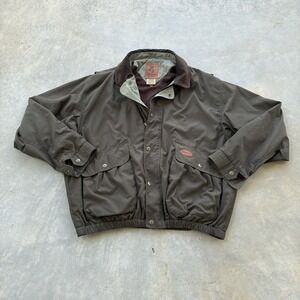 Vtg Browning Chore Utility Jacket Men XL Green Fleece Lined Hunting Outdoor Barn